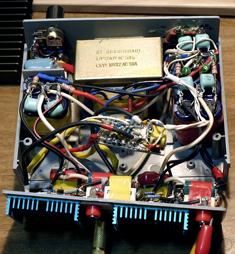 Simple and compact LM3886 gainclone amplifier open